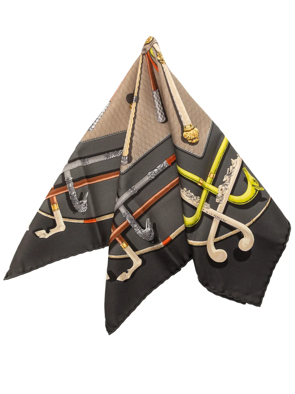 Hermès Pre-Owned 2000-2020 Cannes et Pommeaux Silk Scarf 42 scarves - Grau