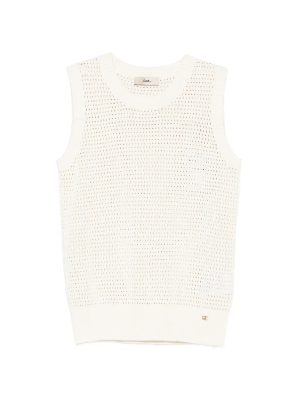 Herno perforated-knit top - Toni neutri