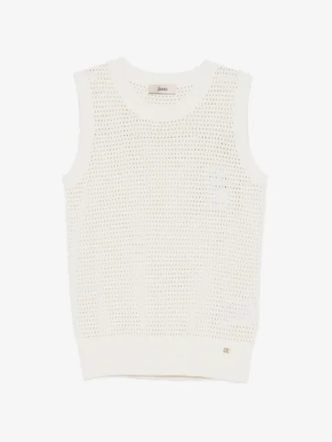 Herno débardeur à détails de perforations