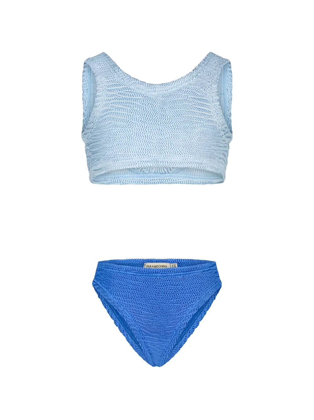 PARAMIDONNA Kids Katy crinkle-effect bikini - Blu