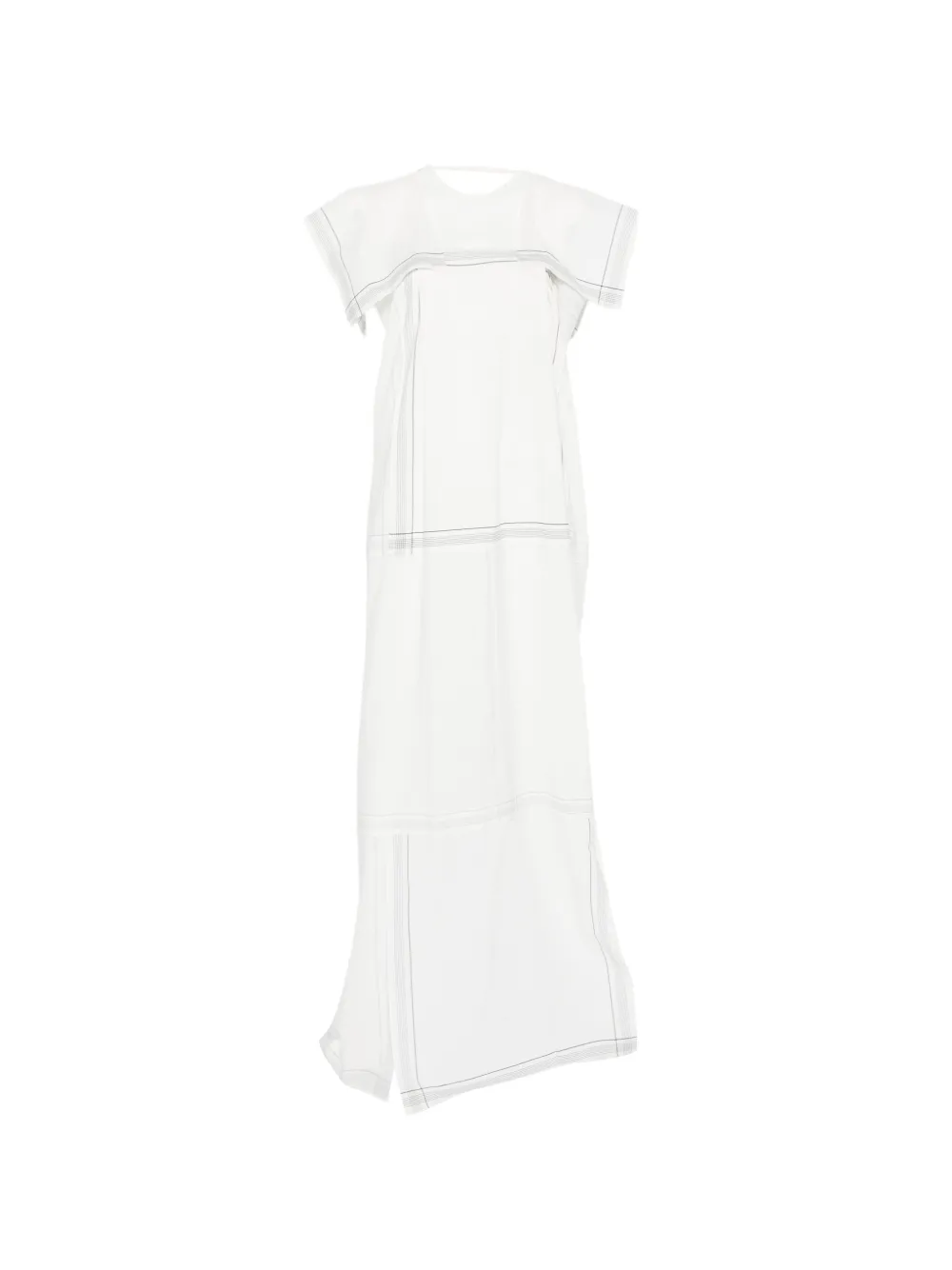 Phisique Du Role square-neck striped maxi dress - Bianco