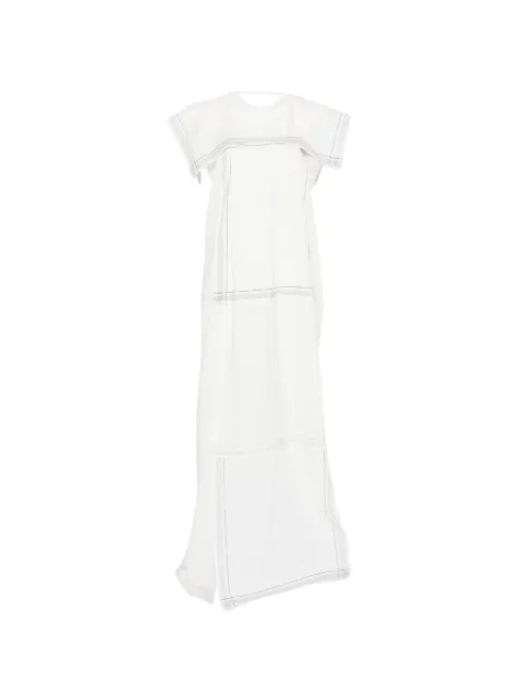 Phisique Du Role square-neck striped maxi dress