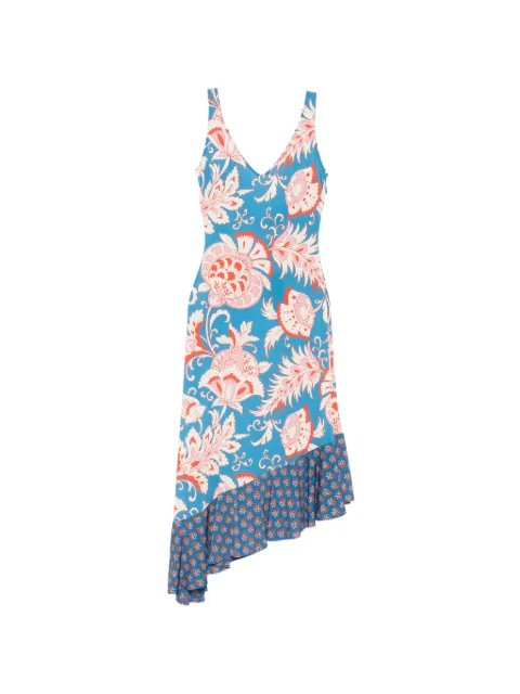 ETRO robe mi-longue volantée à fleurs