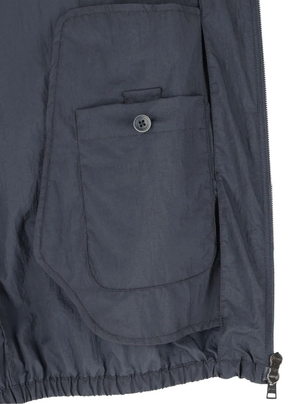 Herno Jack met capuchon en rits Blauw