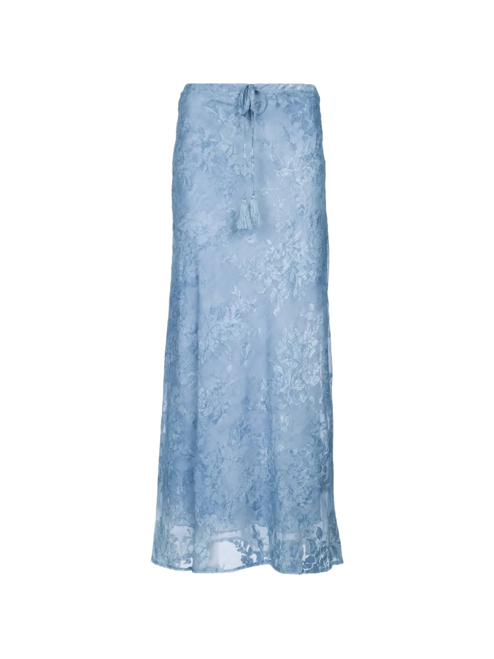 ERMANNO FIRENZE tassel lace skirt - Blu