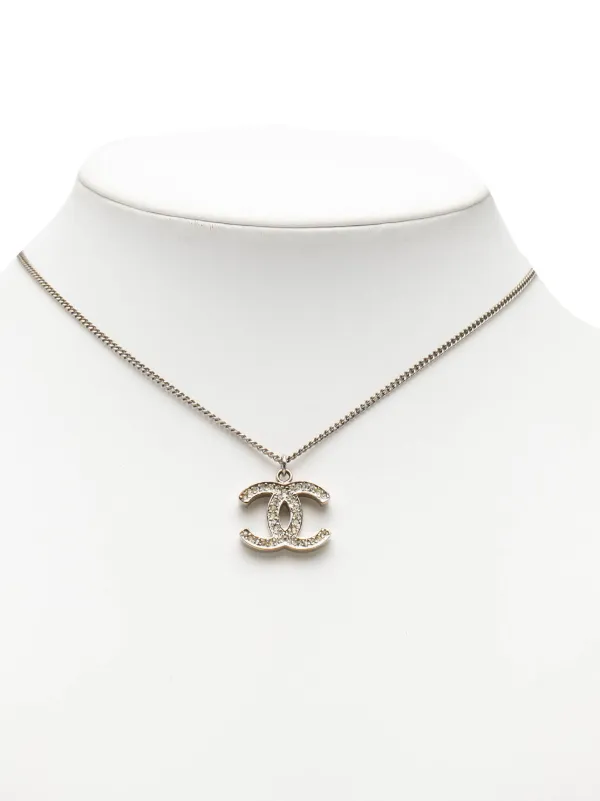 CHANEL Pre-Owned 2007 シルバープレーテッド ココマーク ライン 