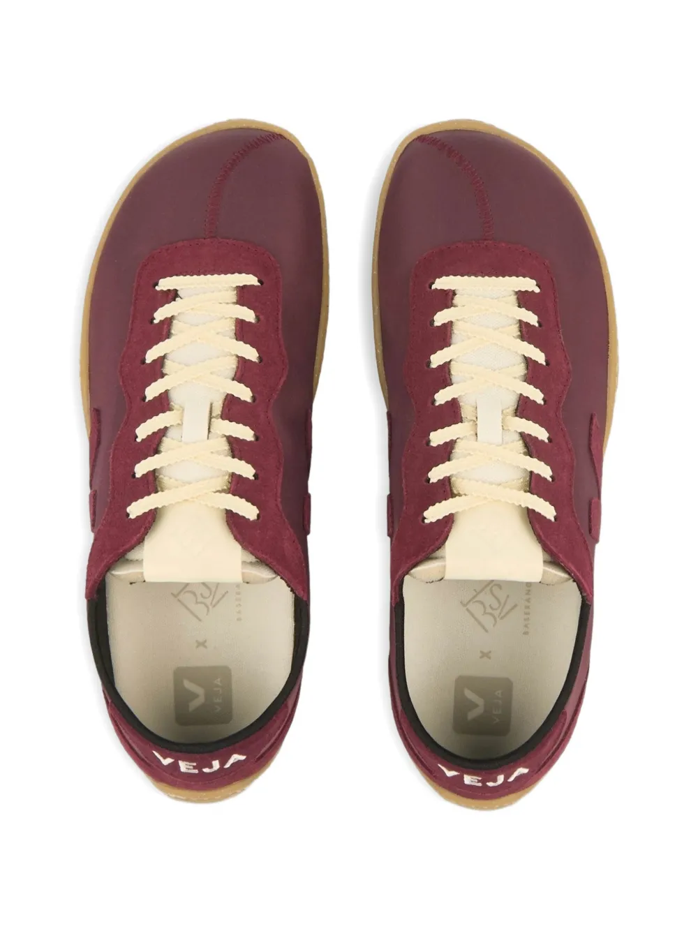 Baserange x Veja Jitsu sneakers met veters Rood