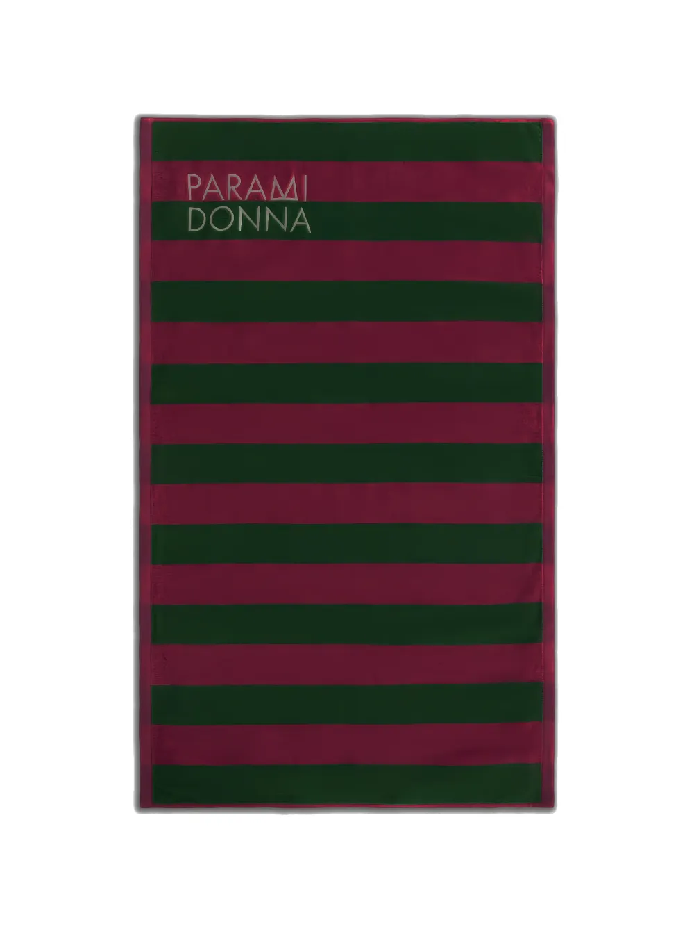 PARAMIDONNA Kids medium logo-print striped beach towel - Rosa