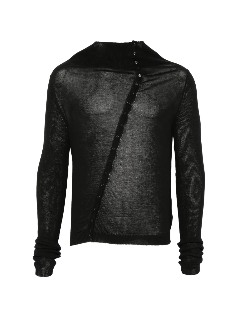 Paloma Wool asymmetric button-up cardigan - Nero