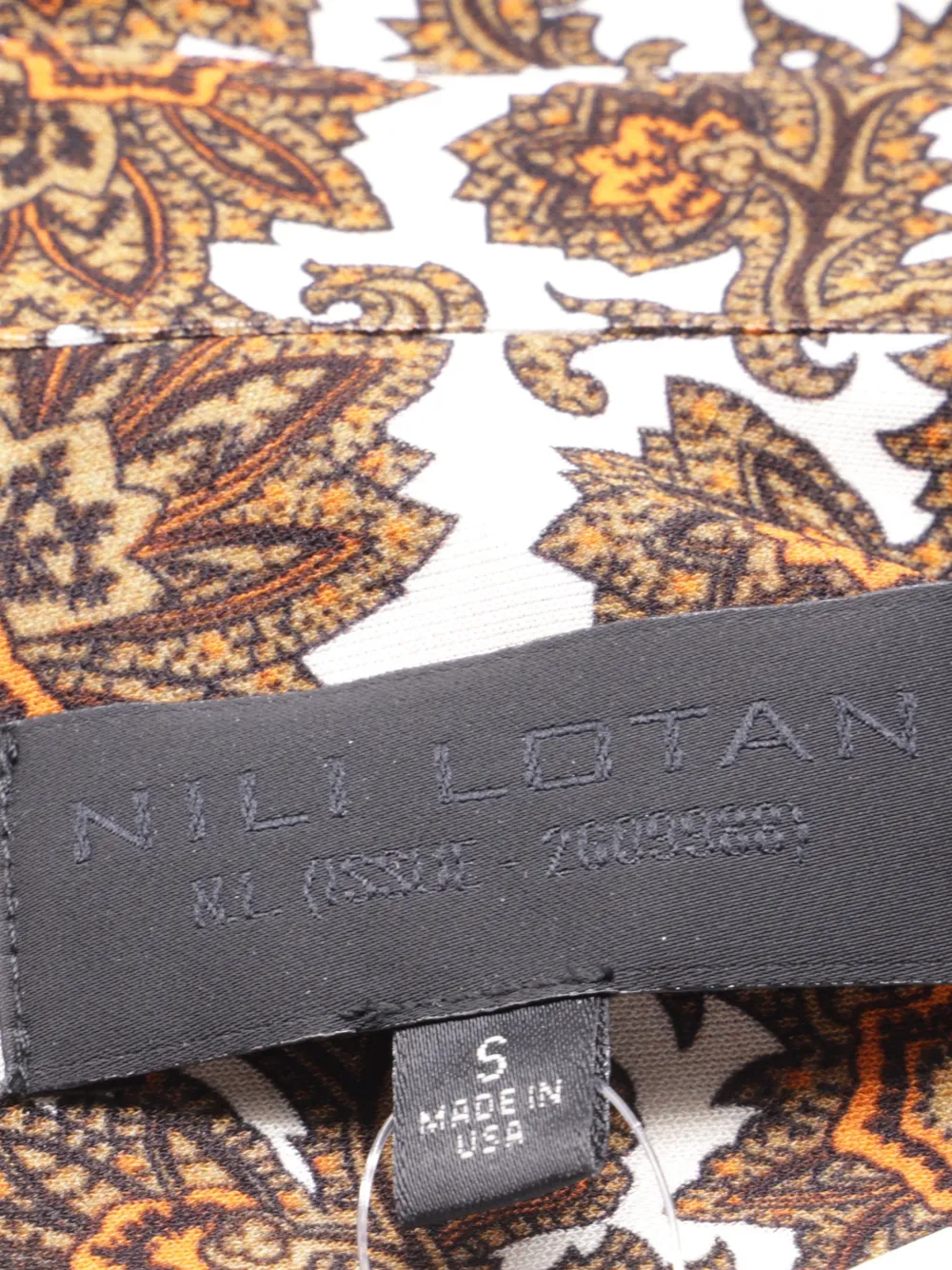 Nili Lotan ペイズリー ブラウス | ブラウン | FARFETCH JP