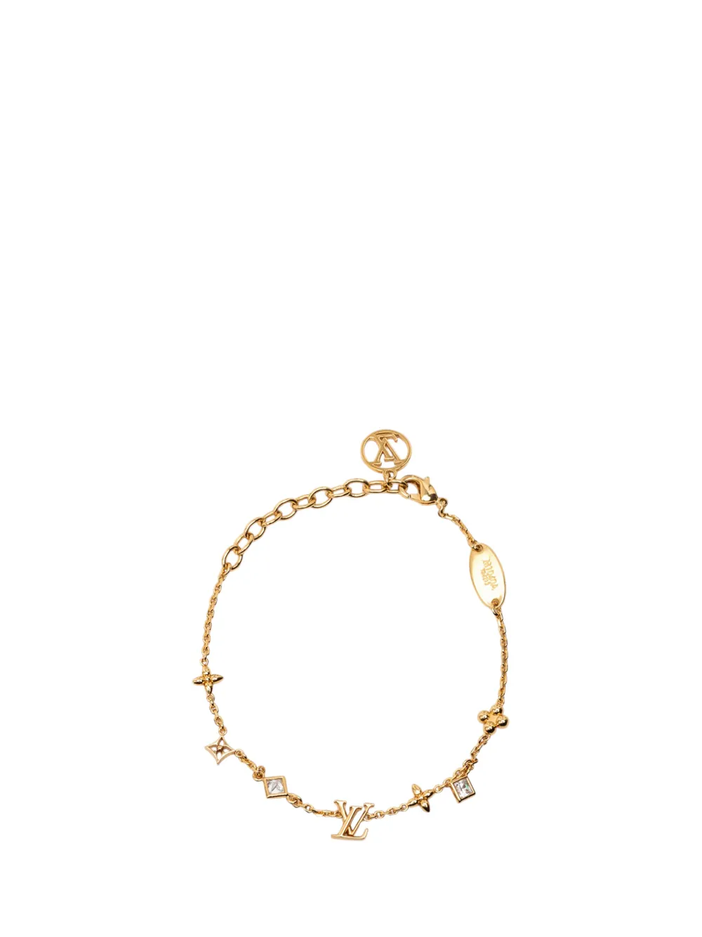 Louis Vuitton Pre-Owned 2023 Gold Plated Crystal In the Sky Bracelet costume bracelet - Oro