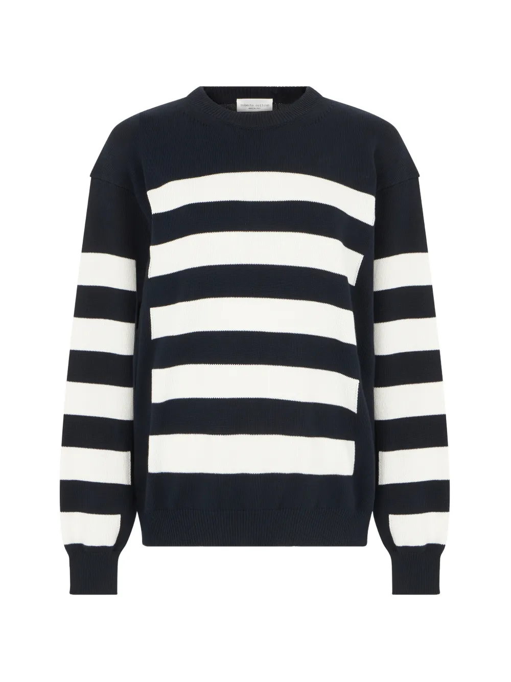 Roberto Collina striped crew-neck sweater - Blu