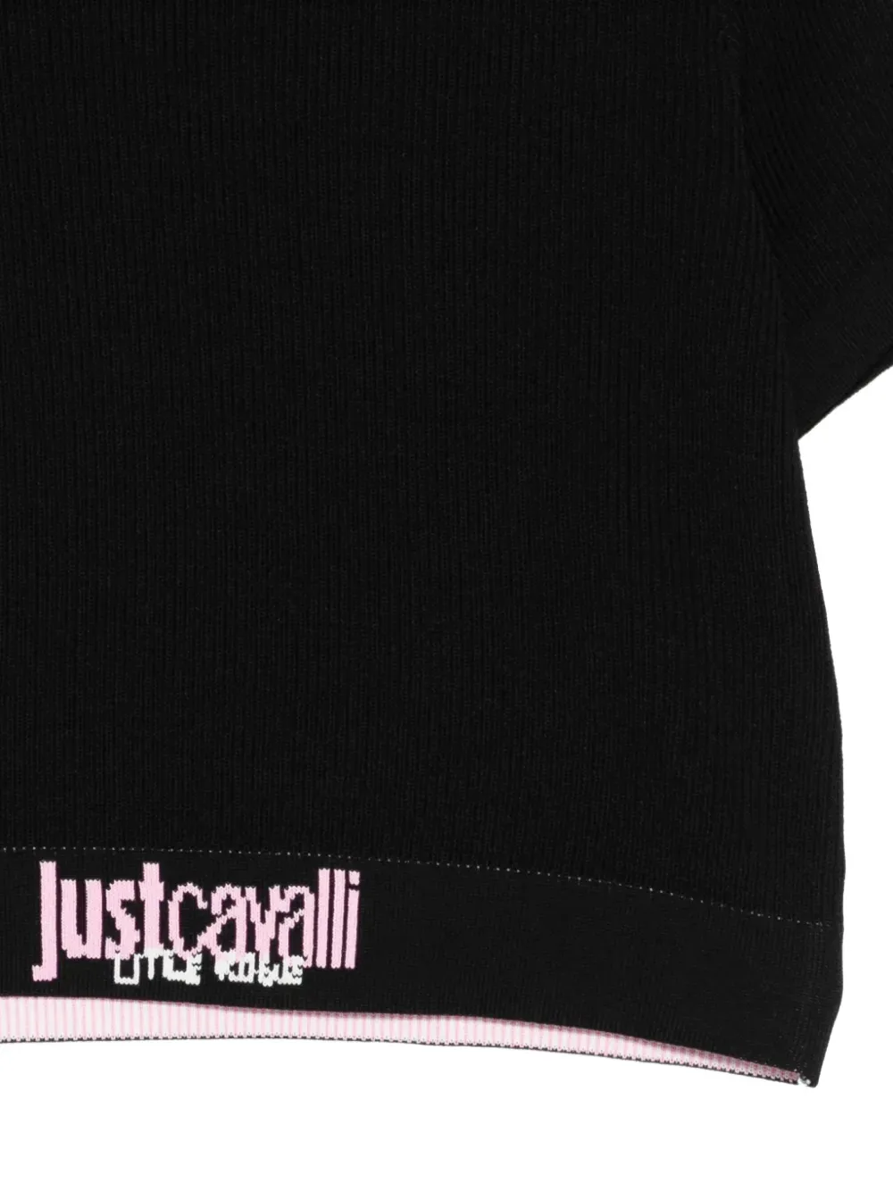 Just Cavalli Top met ronde hals Zwart