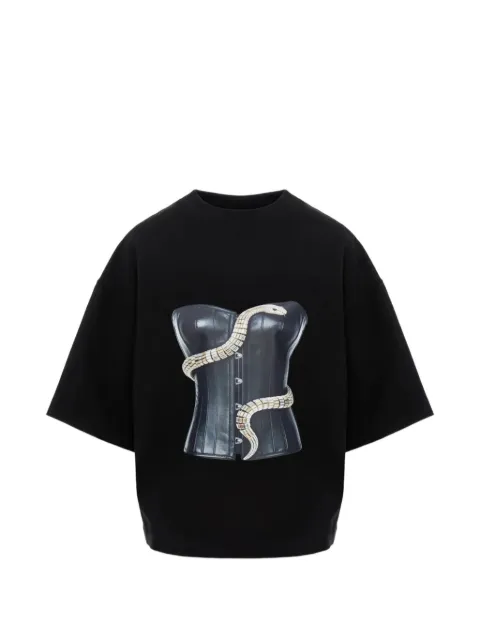 HAMZA playera estilo corset Snake