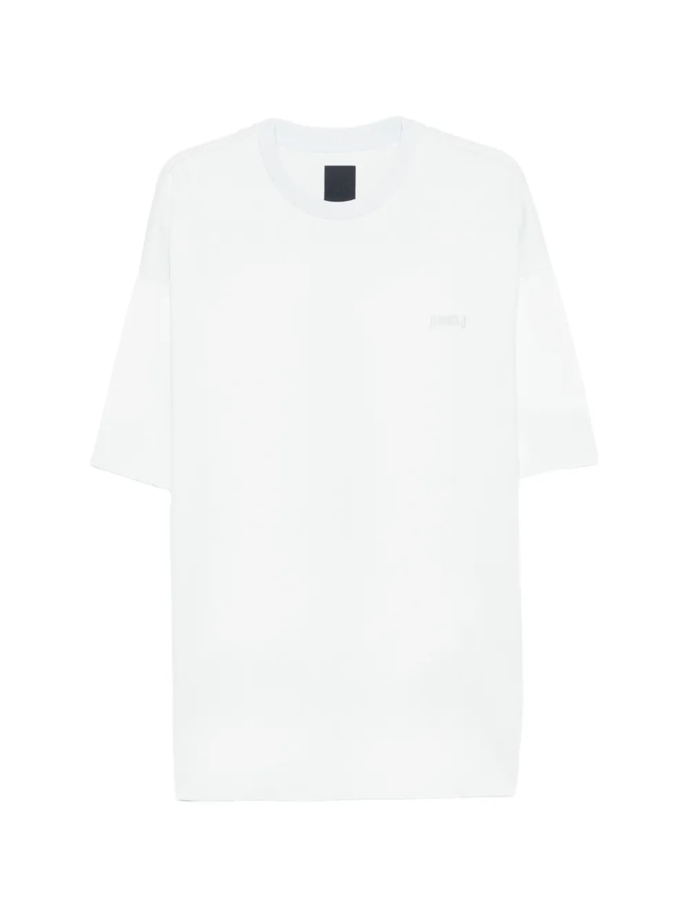 Juun.J floral-print logo-embroidered T-shirt - Blu