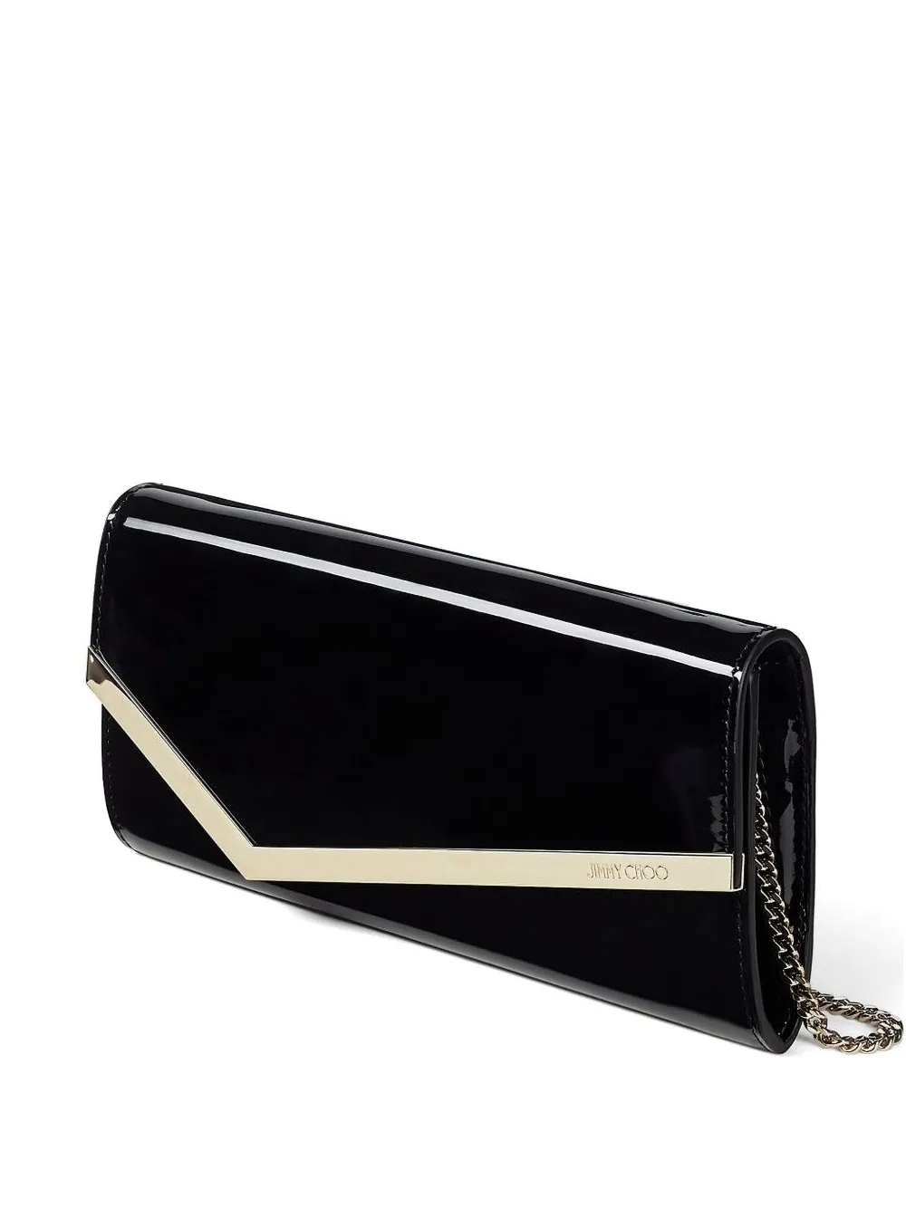 Jimmy Choo Emmie chain-strap clutch bag - Nero