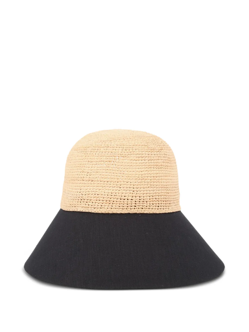 Helen Kaminski woven-raffia linen-brim hat - Toni neutri