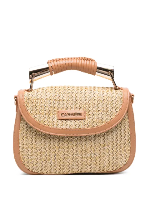 CAFèNOIR raffia-effect tote bag