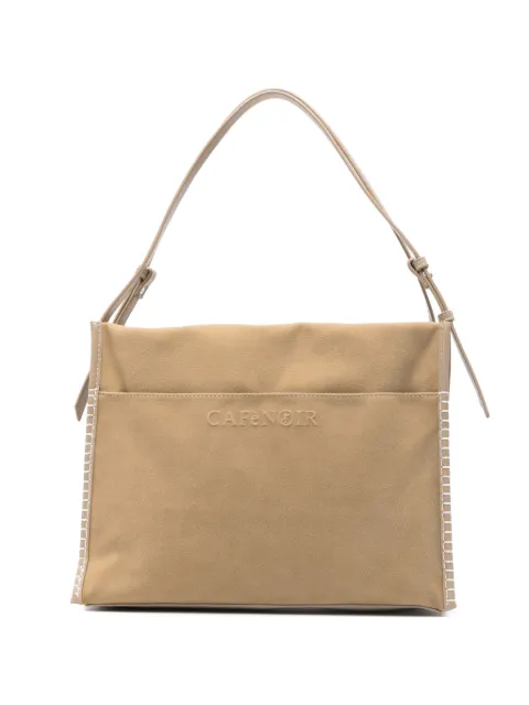 CAFèNOIR debossed-logo tote bag