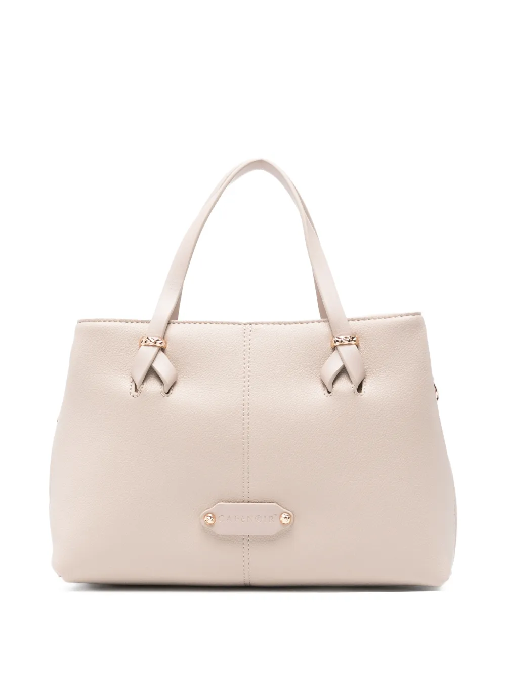 CAFèNOIR Borsa tote piccola con placca logo - Rosa