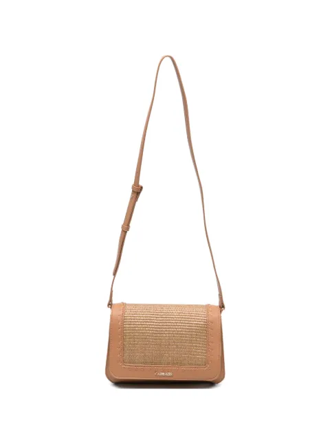 CAFèNOIR raffia-effect shoulder bag