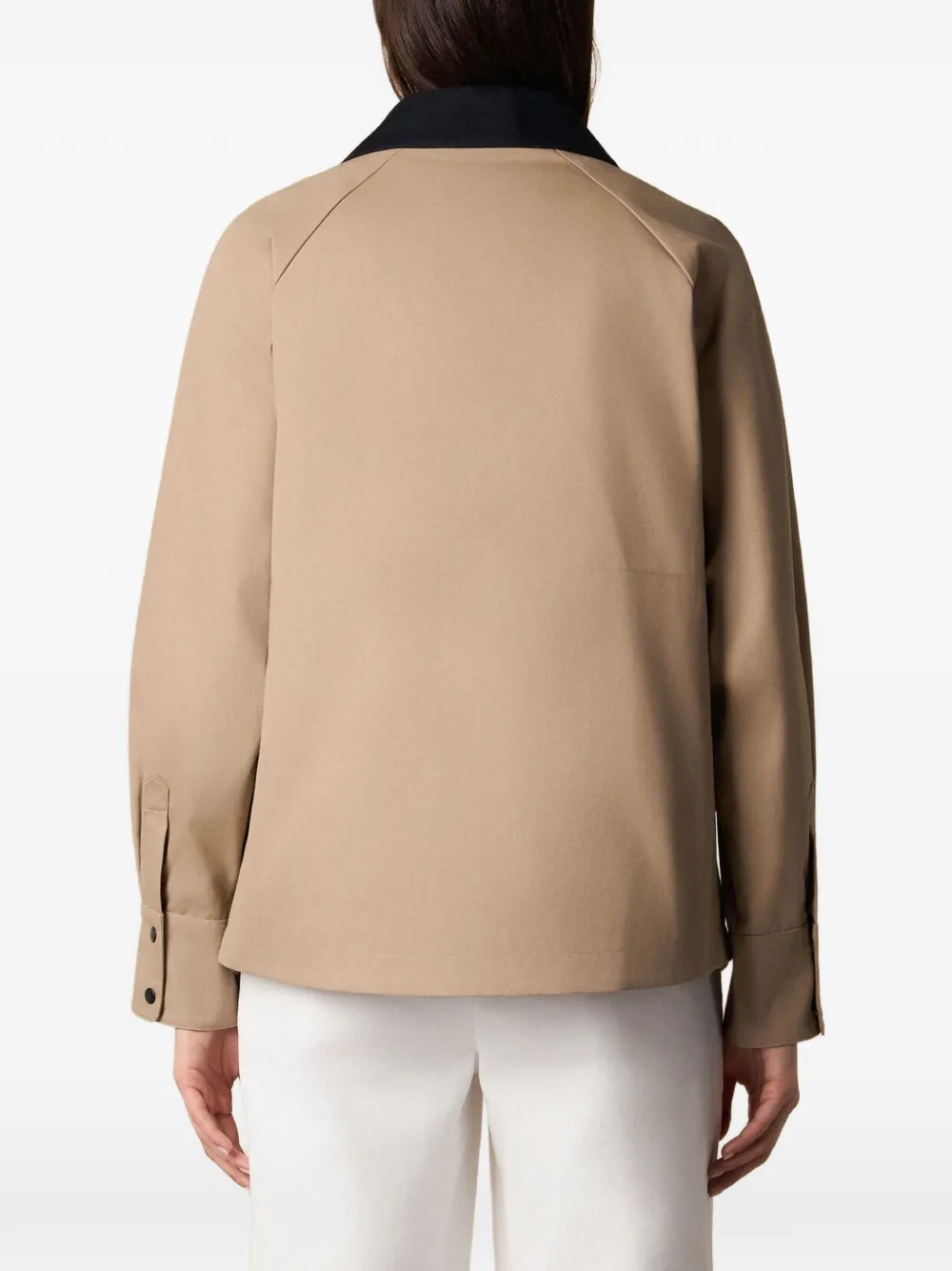 Brooks Brothers Jack met contrasterende kraag Beige