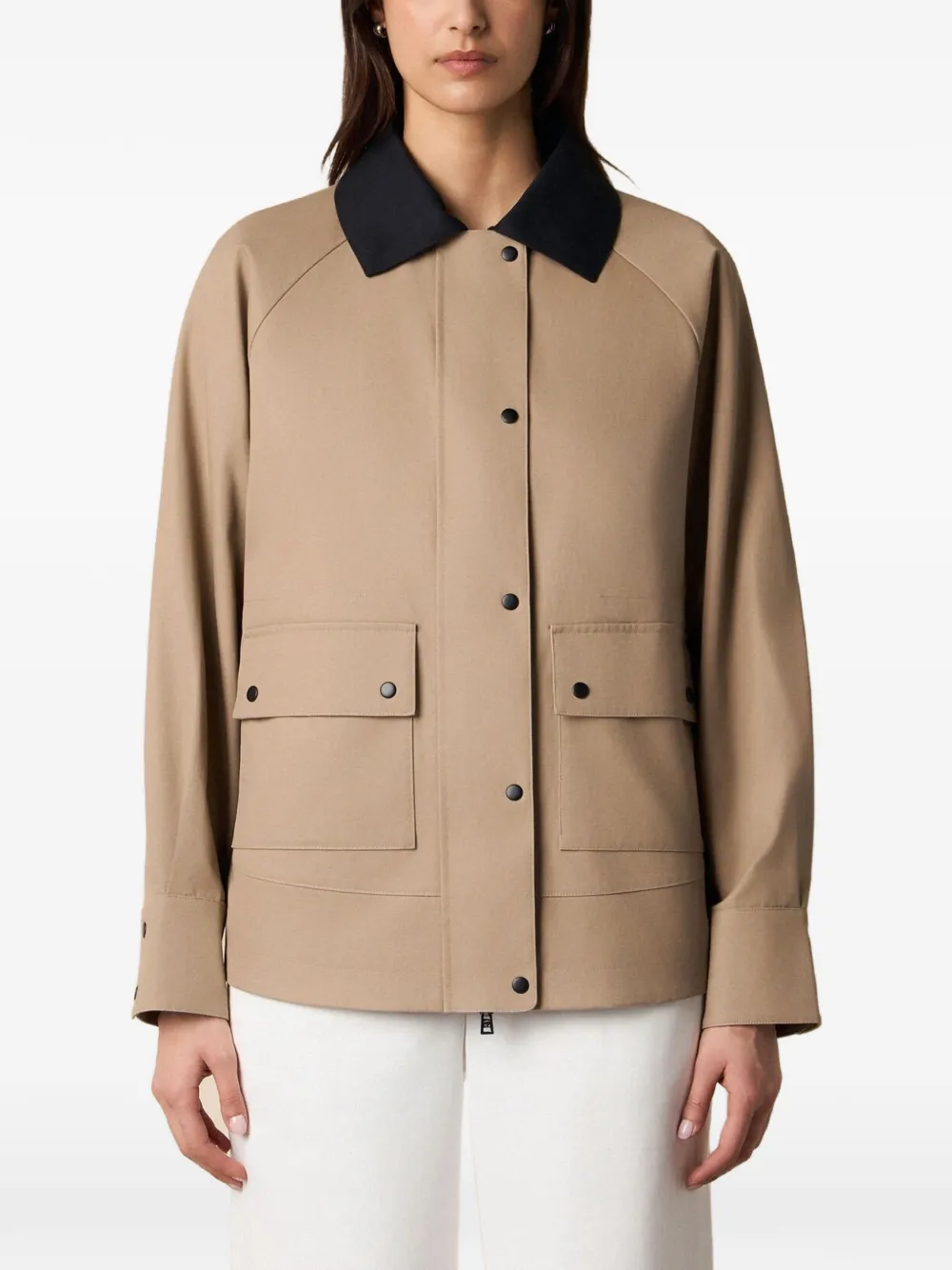 Brooks Brothers contrast-collar jacket - Nude