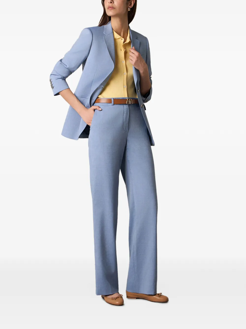 Brooks Brothers Straight broek Blauw