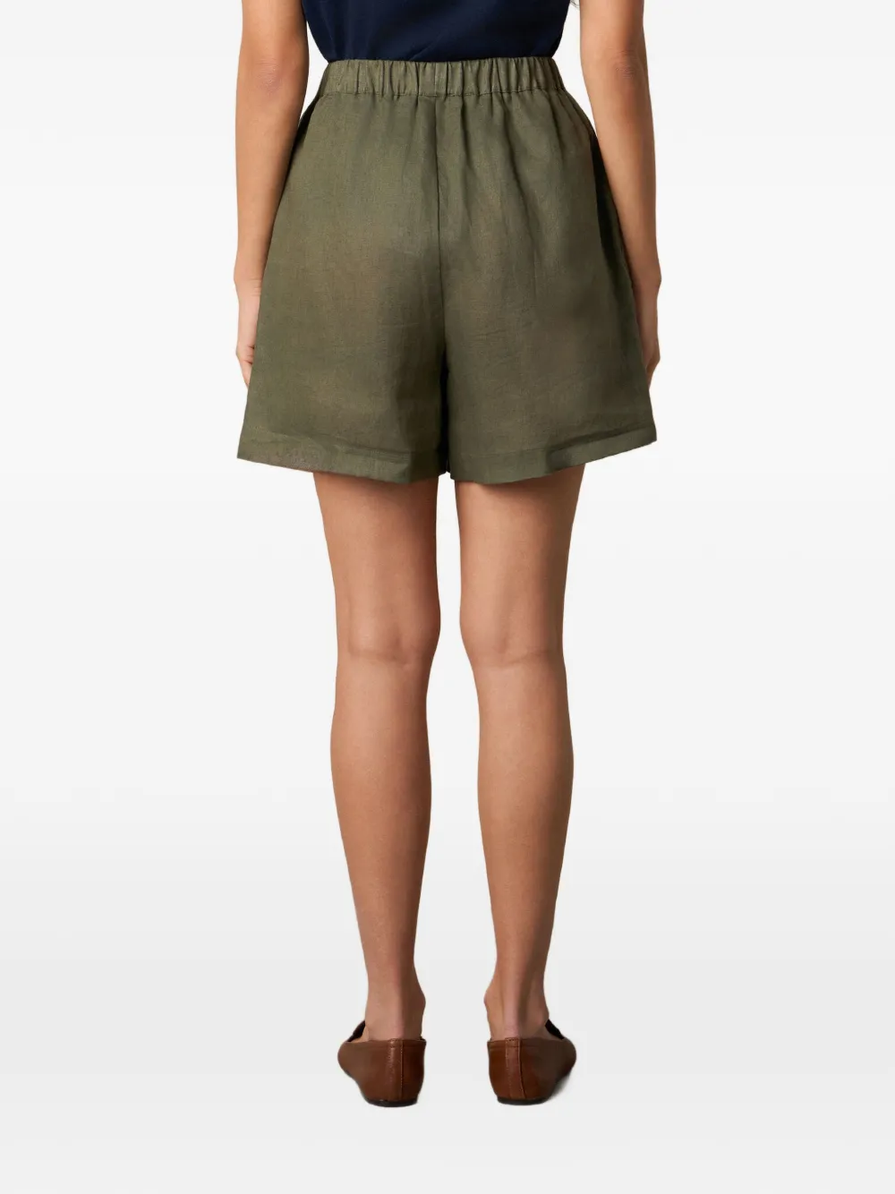 Brooks Brothers Linnen shorts Groen