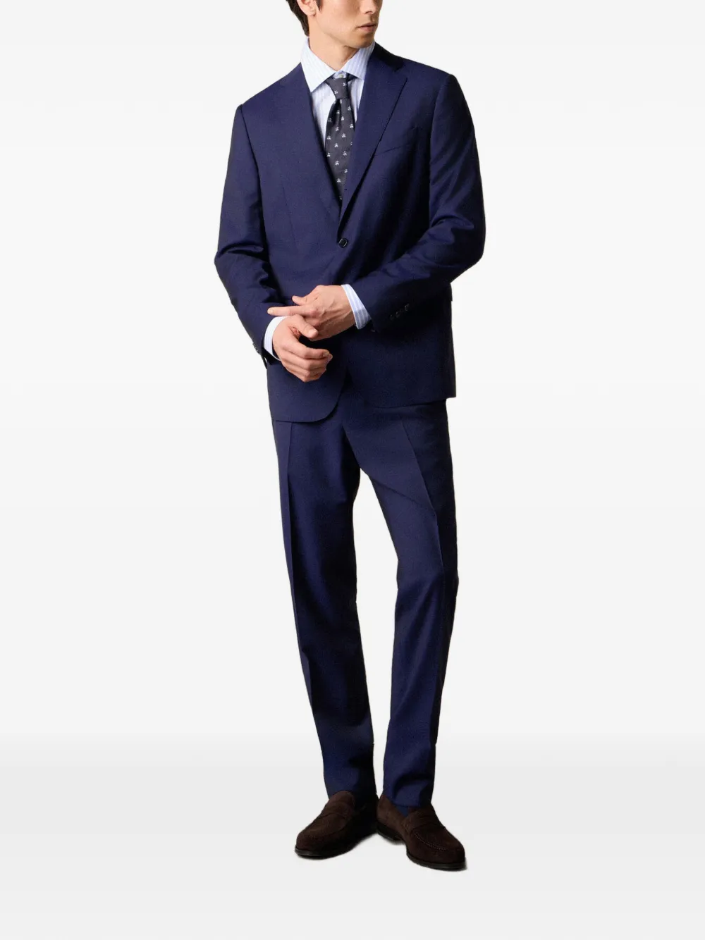 Brooks Brothers Wollen pantalon Blauw