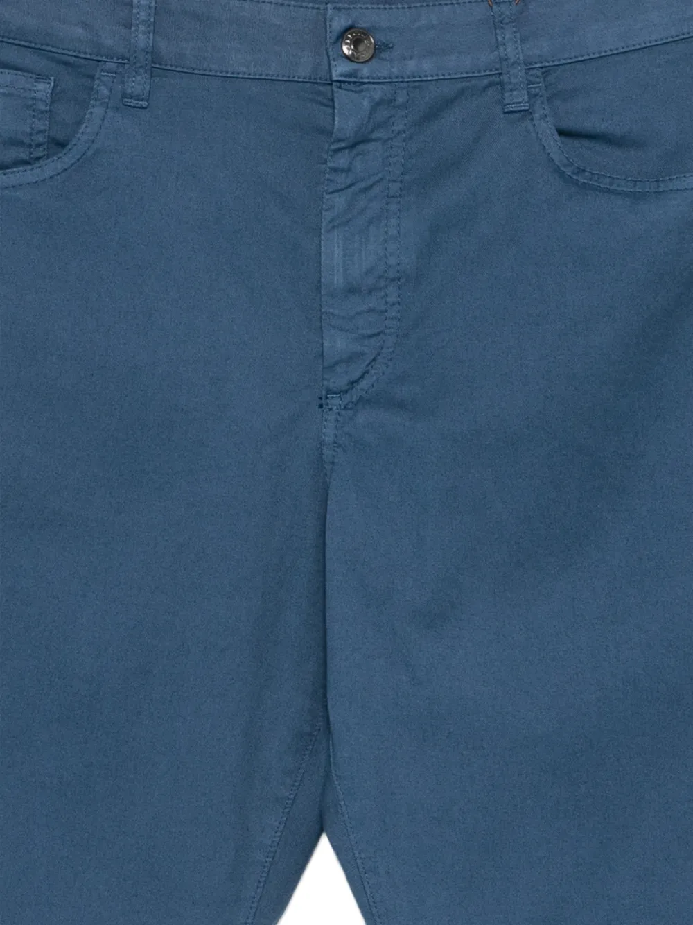 Canali Broek met logopatch Blauw