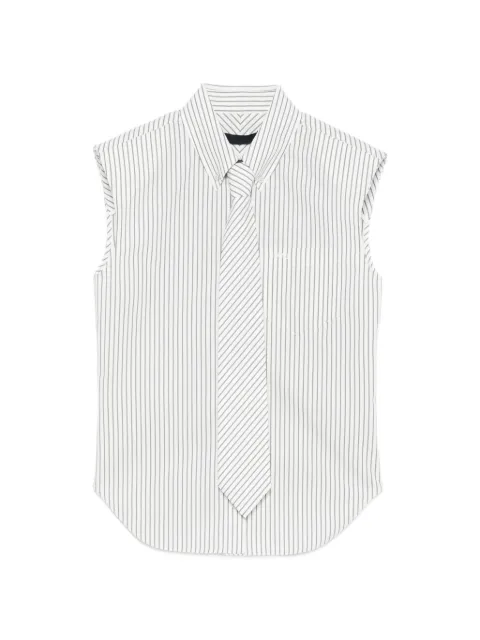 Juun.J striped sleeveless shirt