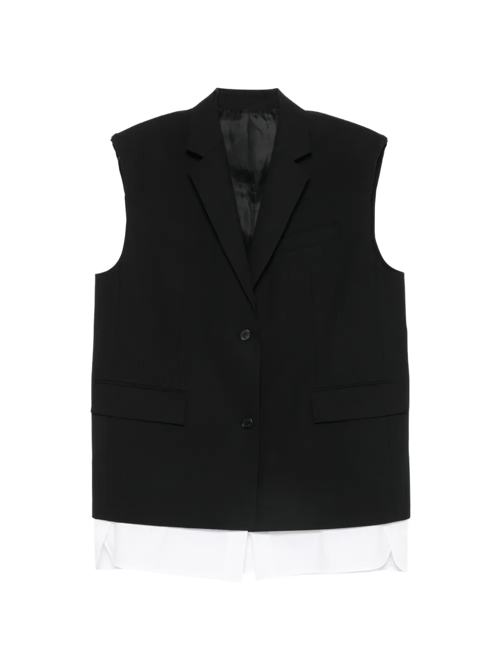 Juun.J buttoned sleeveless waistcoat - Nero