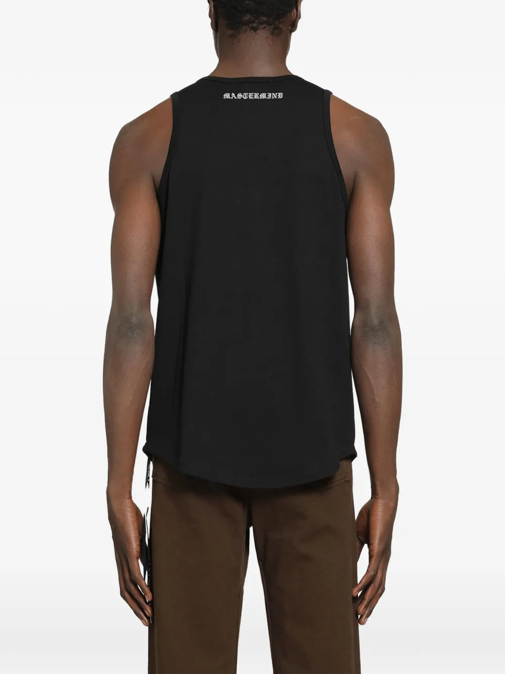 Mastermind World Tanktop met doodskopprint Zwart