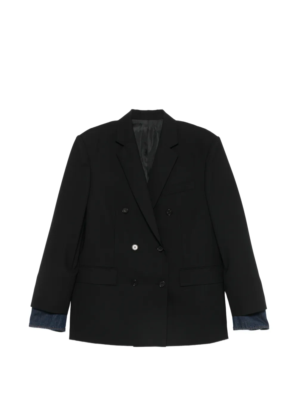 Juun.J double-breasted buttoned blazer - Nero