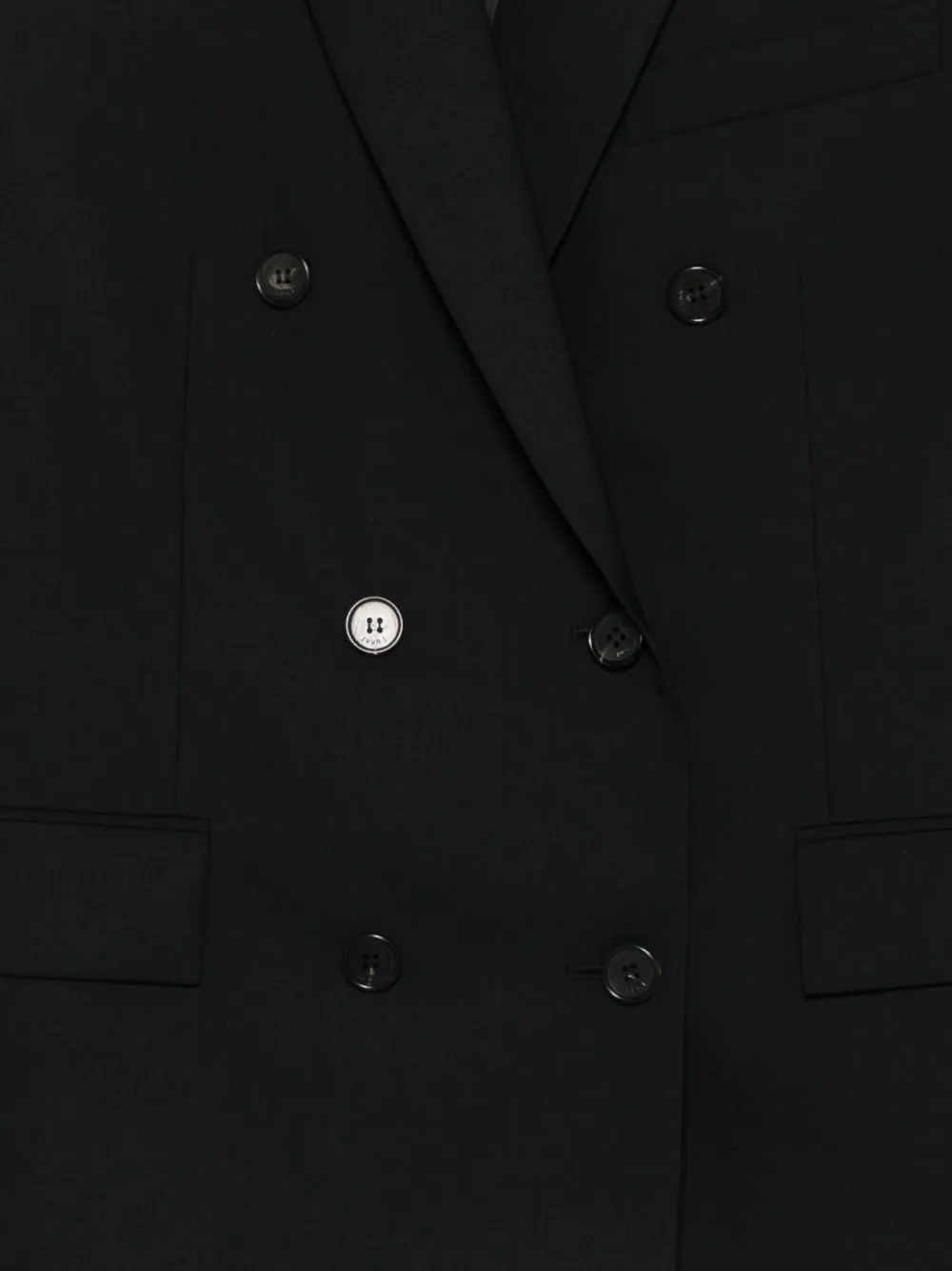 Juun.J Blazer met dubbele rij knopen Zwart