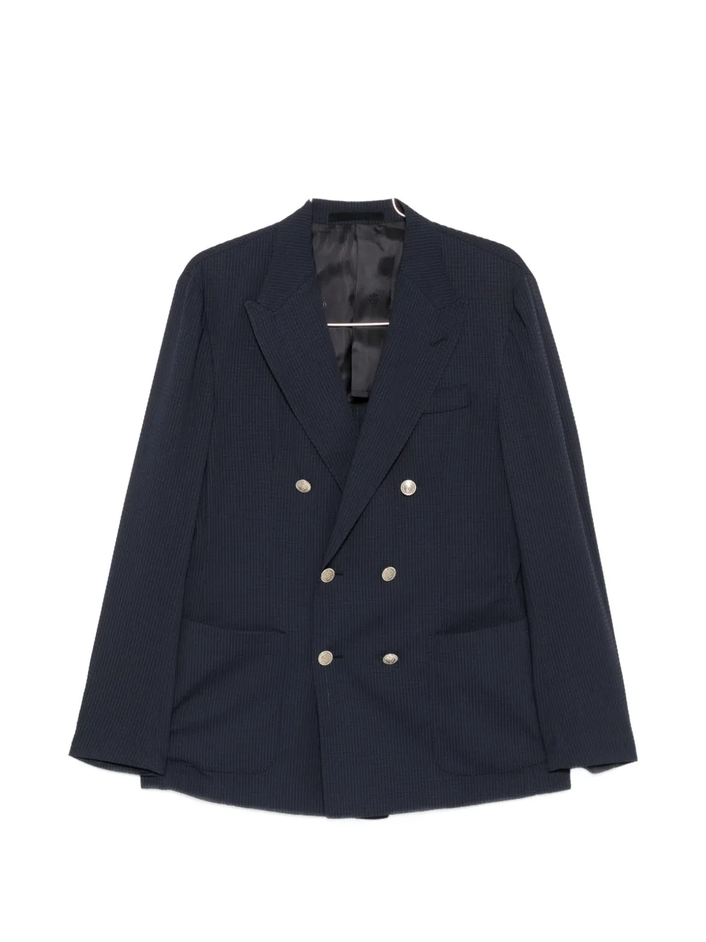 Eleventy double-breasted chest-pocket suit - Blau