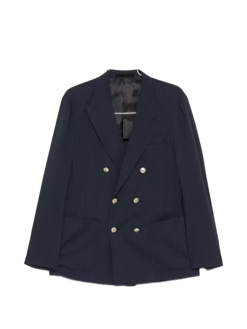 Eleventy double-breasted chest-pocket suit