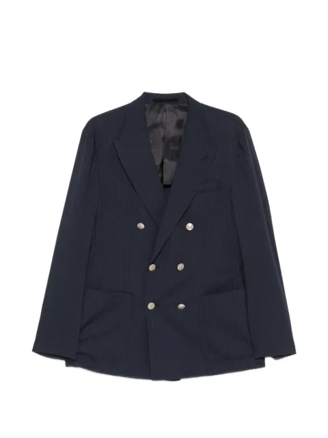 Eleventy double-breasted chest-pocket suit