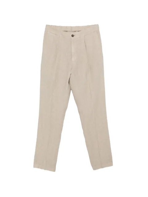 Alpha Industries pleated linen trousers