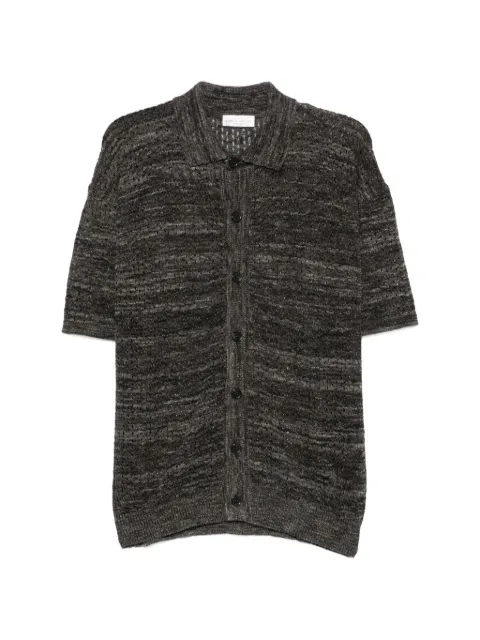 Roberto Collina 오픈 니트 반소매 셔츠