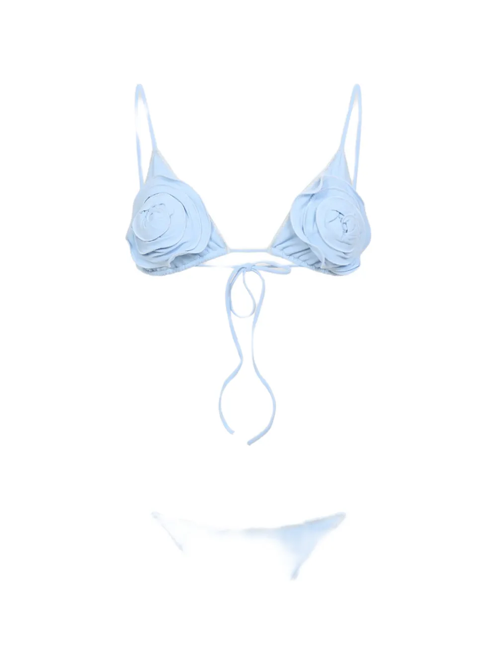 La Reveche floral-appliqué bikini - Blu