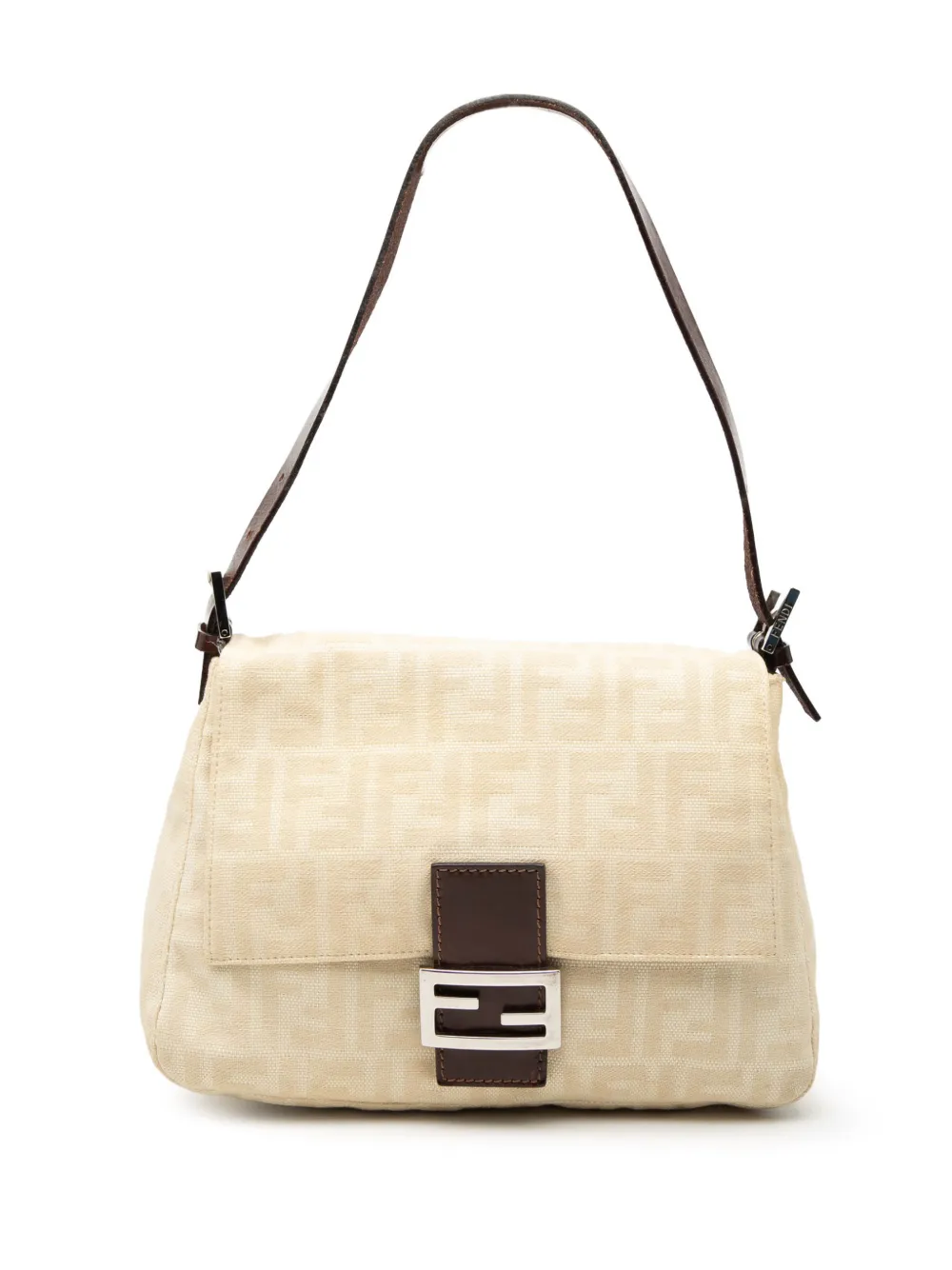 Fendi Pre-Owned 2000-2010 Zucca Canvas Mamma Forever shoulder bag - Brown