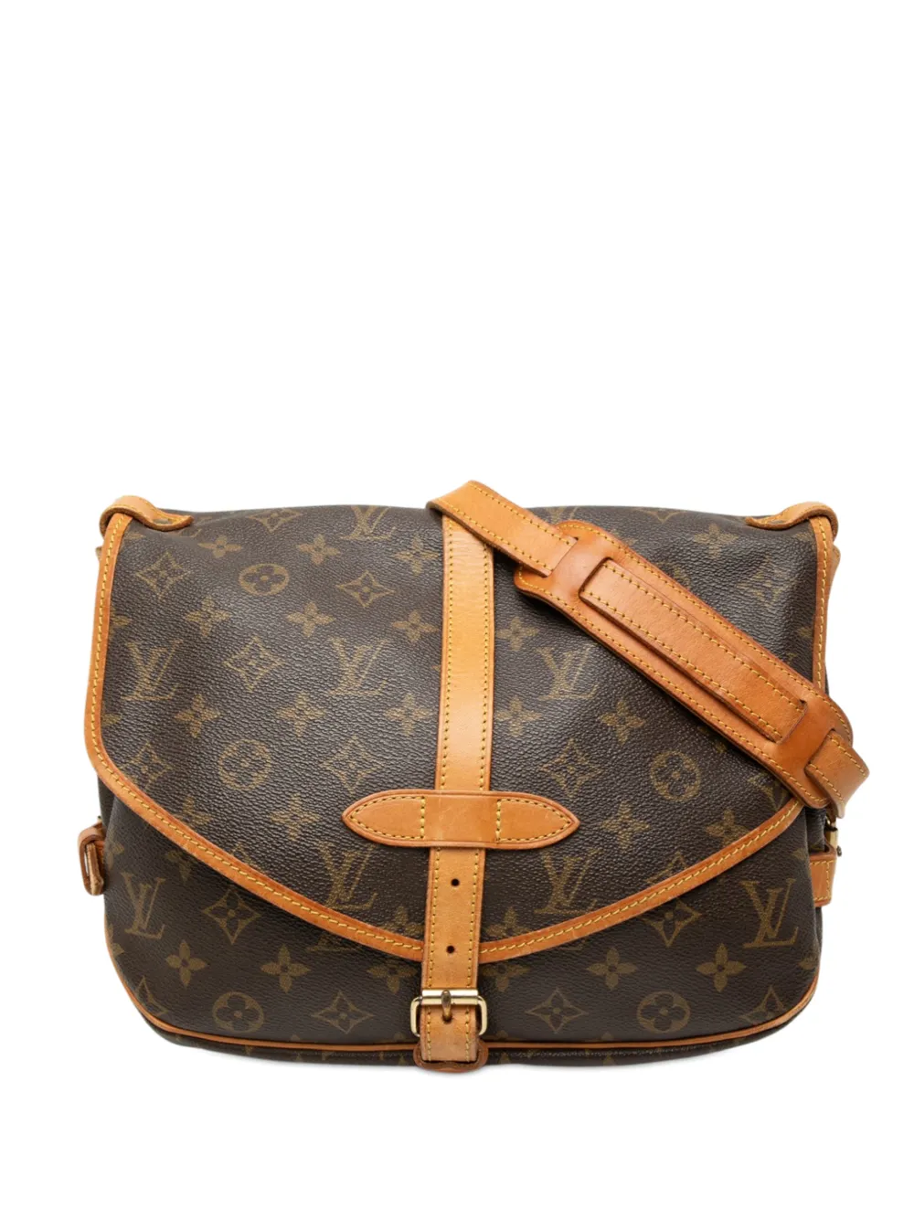 Louis Vuitton Pre-Owned 1992 Monogram Saumur 25 crossbody bag - Braun