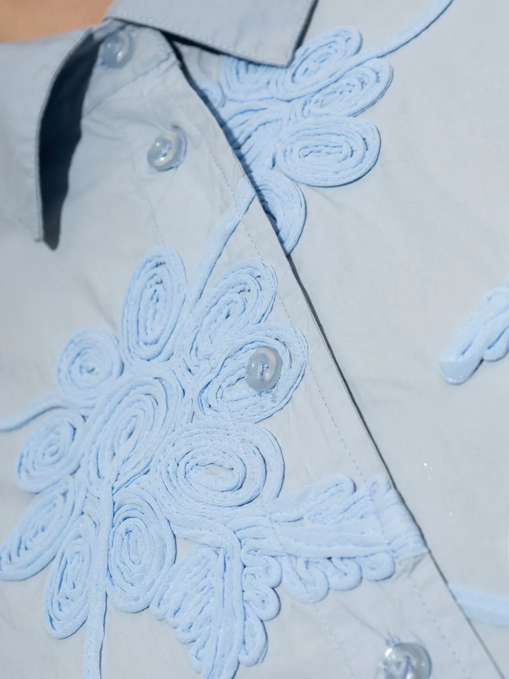ROTATE BIRGER CHRISTENSEN Oversized blouse met bloemen-patroon Blauw