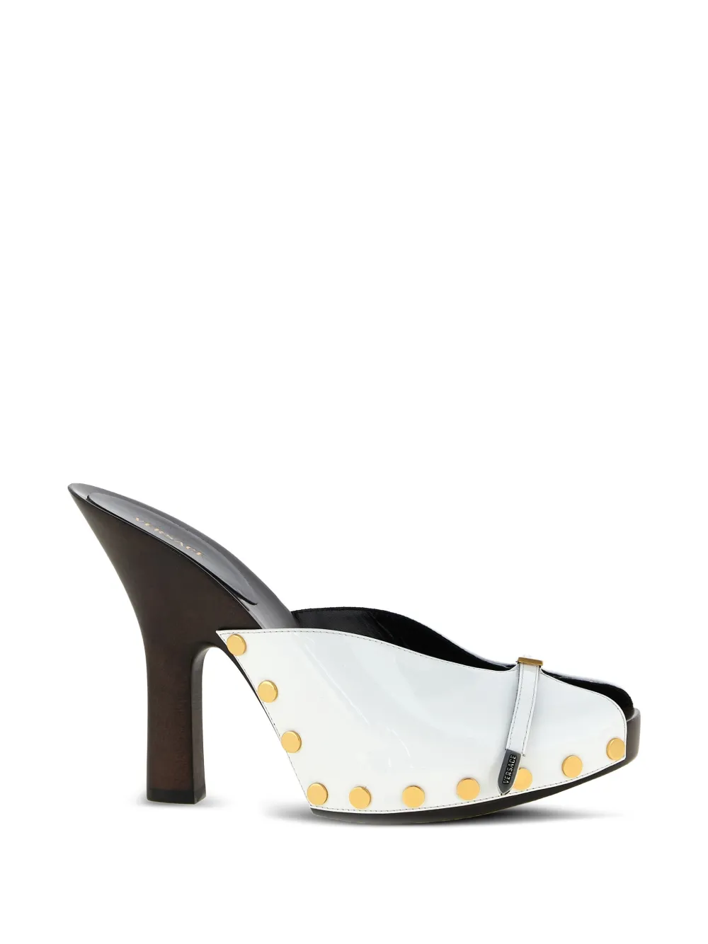 Versace Sassi patent clogs - Bianco