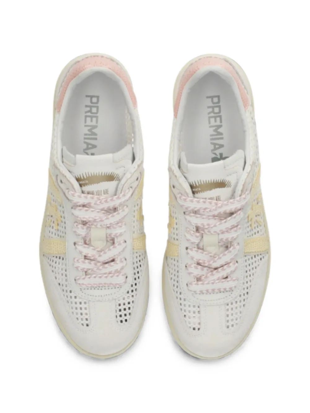 Premiata Bonnie 8287 perforated sneakers Wit