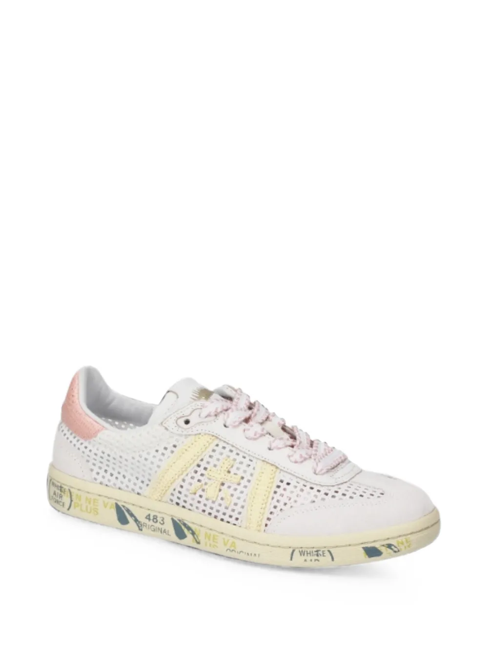 Premiata Bonnie 8287 perforated sneakers Wit