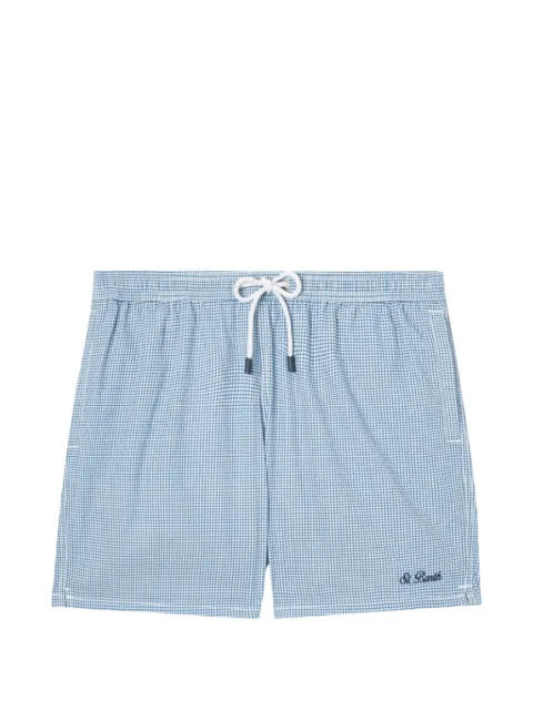 MC2 Saint Barth gingham-pattern swim shorts