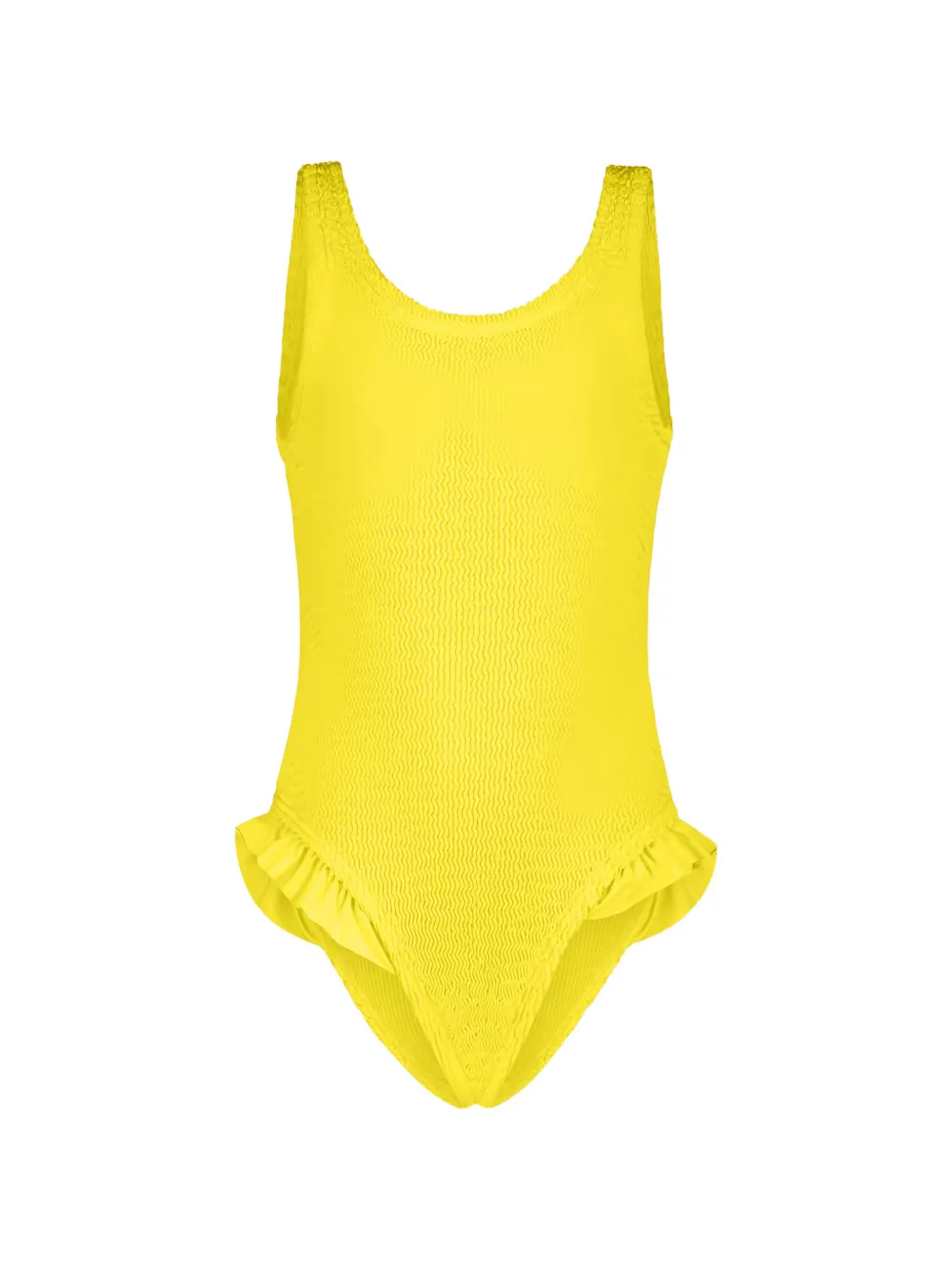 PARAMIDONNA Kids Lili ruffled swimsuit - Giallo
